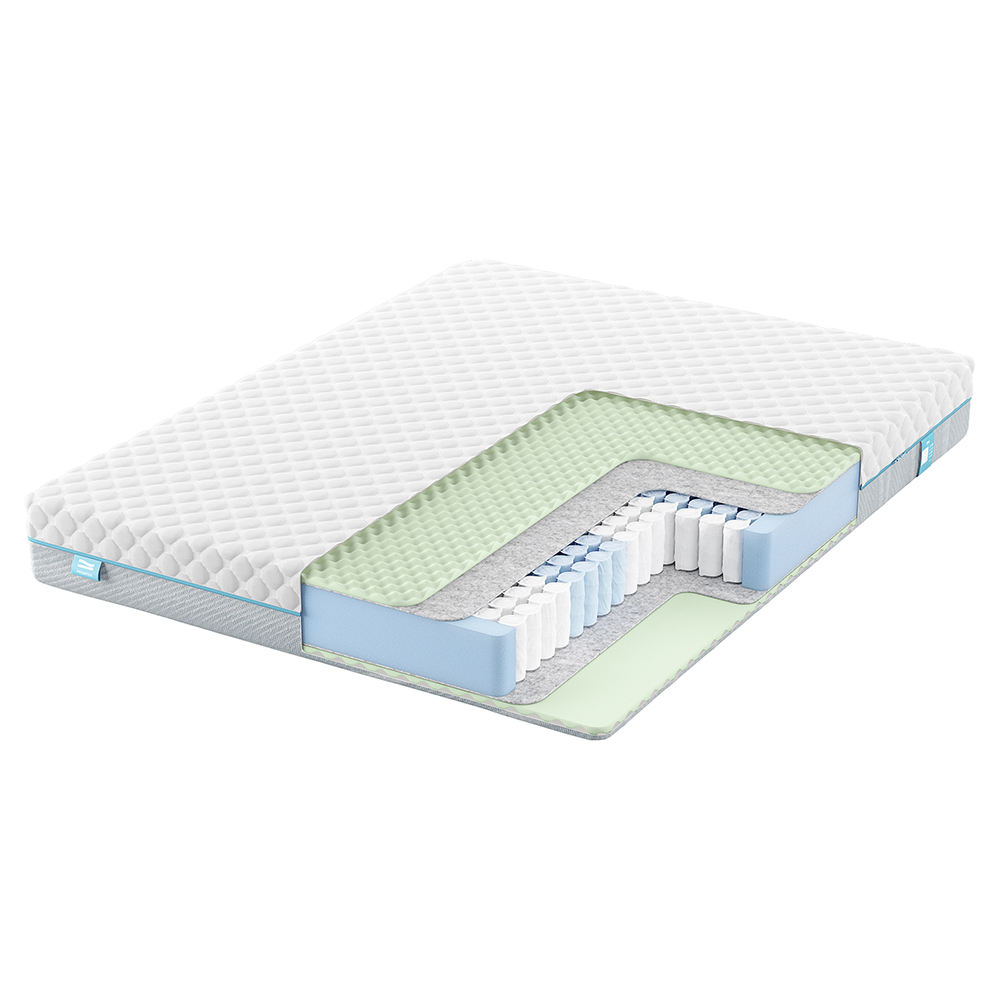 Матрас c независимыми пружинами Promtex Soft Standart M Средний / Средний 110x190