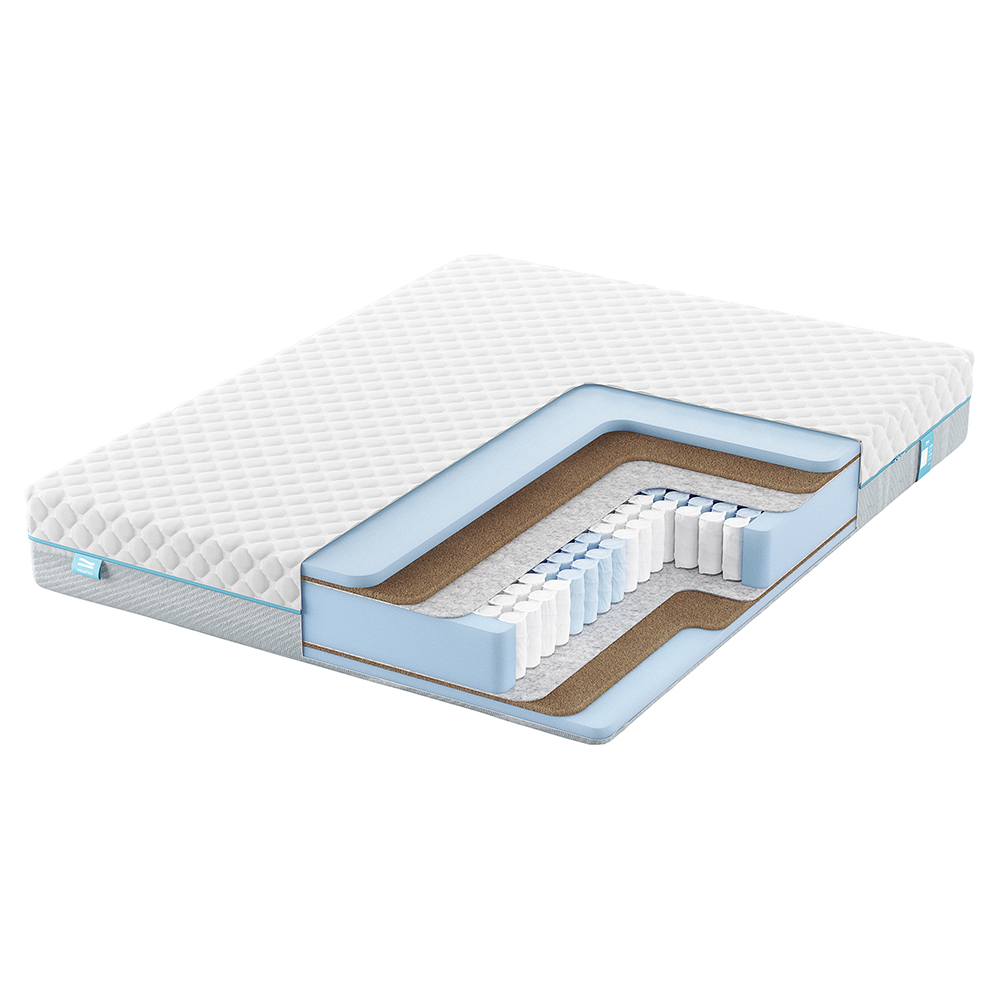 Матрас с независимыми пружинами PROMTEX Soft Optima Eco Средний / Средний 90x195