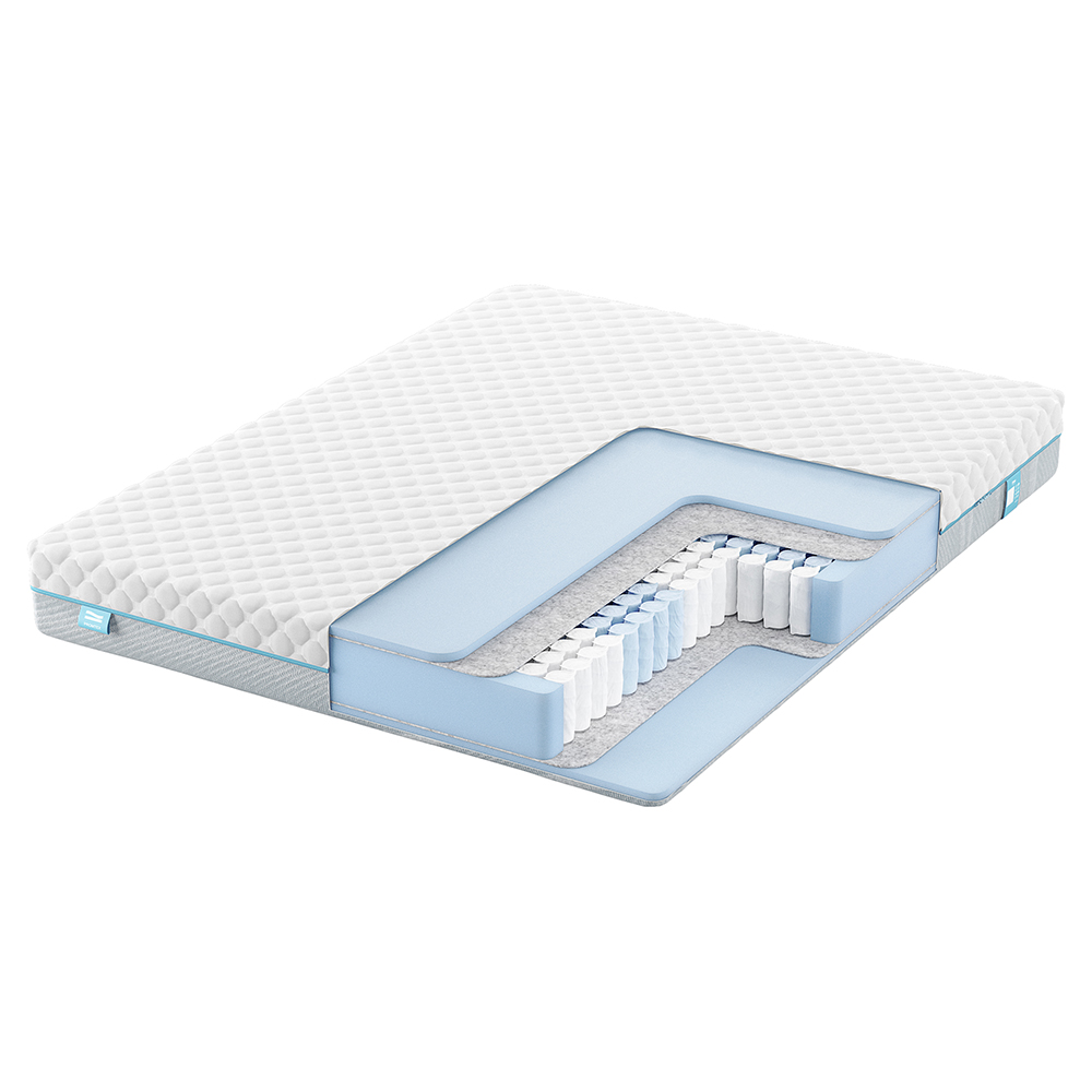 Матрас с независимыми пружинами PROMTEX Soft Standart 2 Средний / Средний 110x190