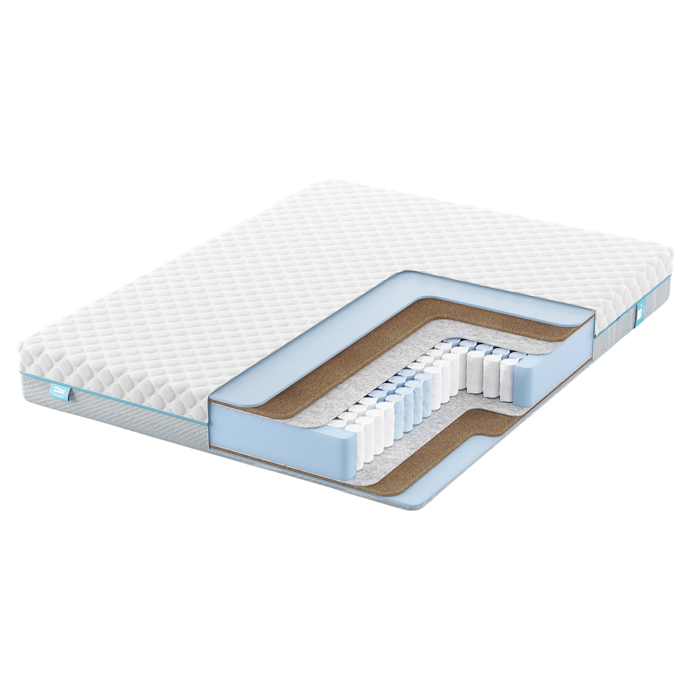 Матрас c независимыми пружинами Promtex Soft Optima Eco 1 Средне-жесткий / Средне-жесткий 80x160