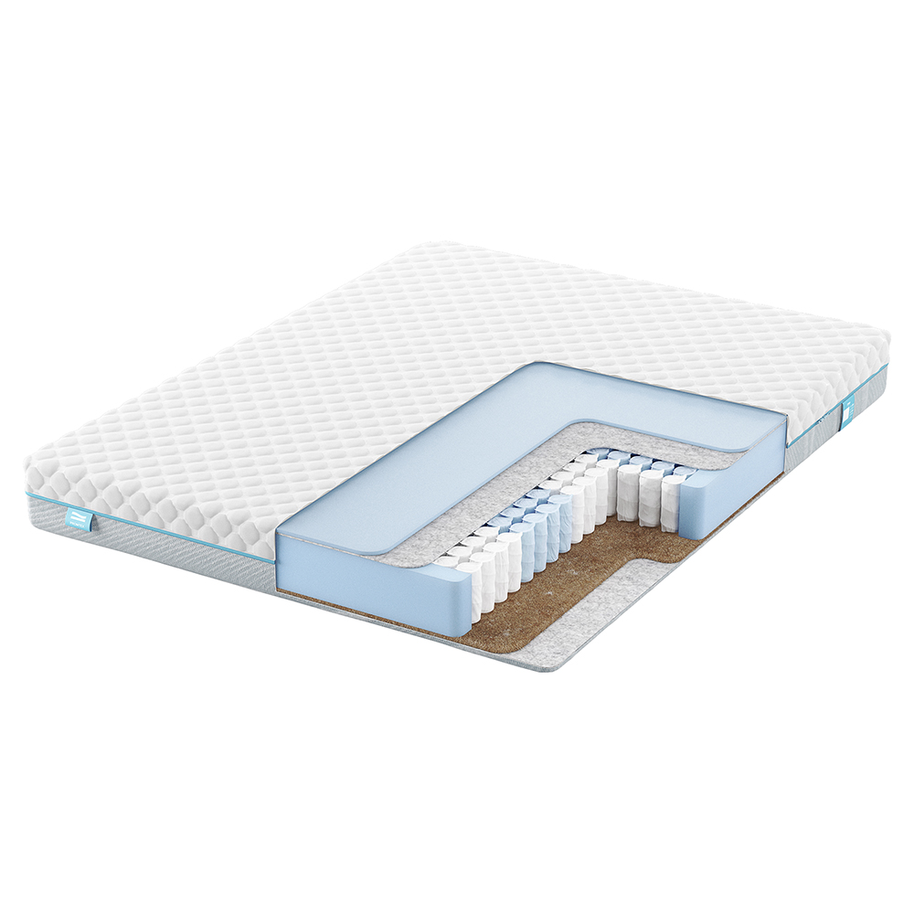 Матрас с независимыми пружинами PROMTEX Soft Standart Bicocos 1 Средне-жесткий / Мягкий 120x195