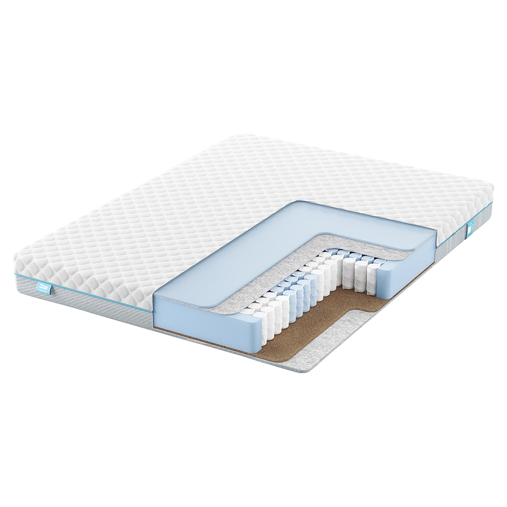 Матрас c независимыми пружинами Promtex Soft Standart Cocos 1 Средний / Средне-жесткий 110x195