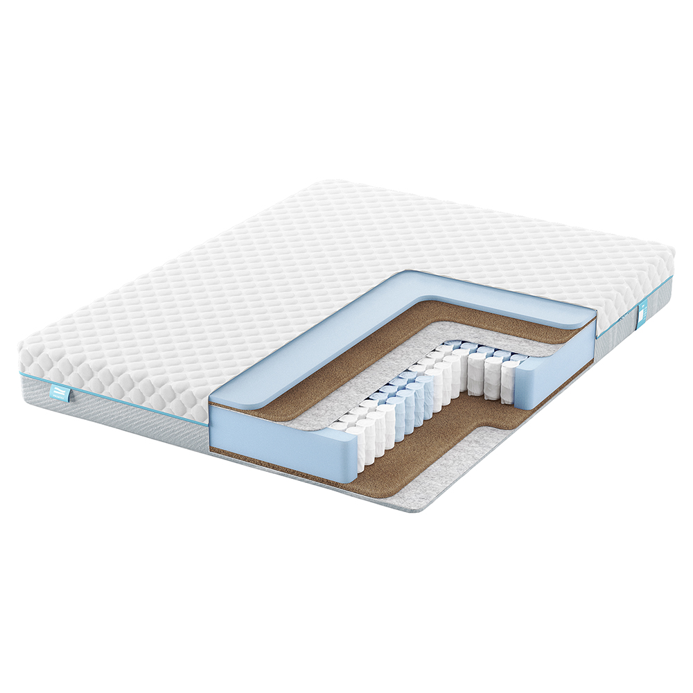 Матрас c независимыми пружинами Promtex Soft Optima Cocos Средне-жесткий / Жесткий 70x140