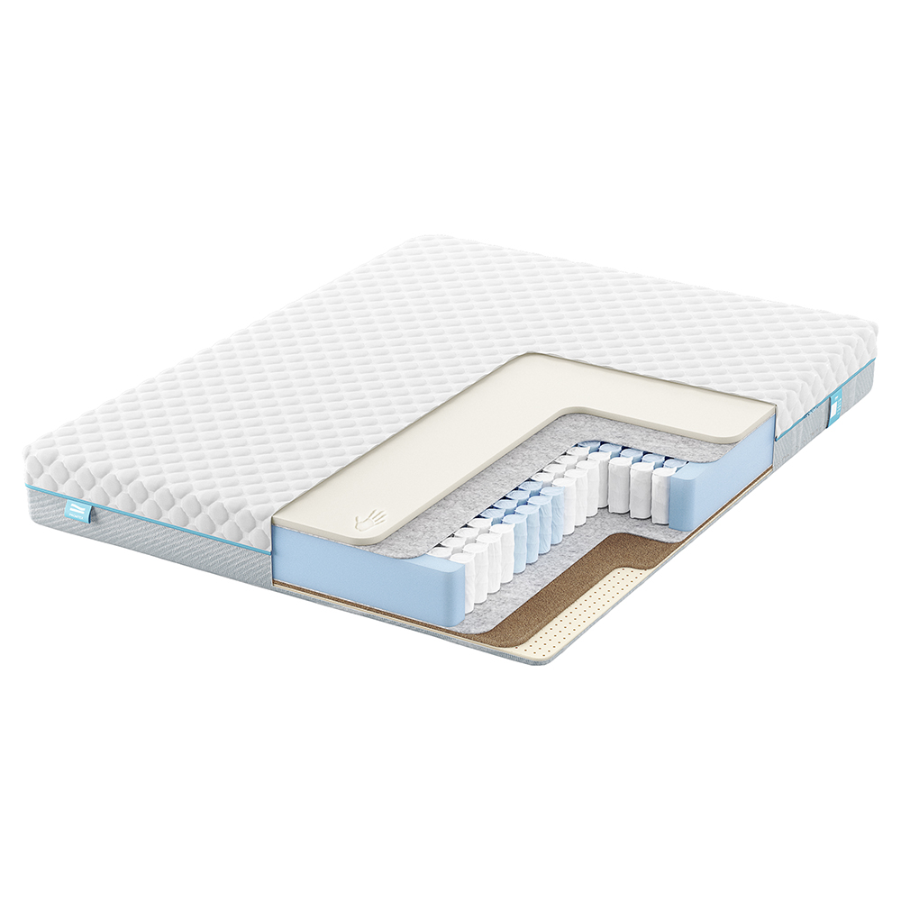 Матрас с независимыми пружинами PROMTEX Soft Middle Memory 1 Средний / Средний 70x190